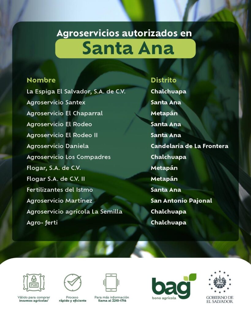 puntos agroservicio santa ana