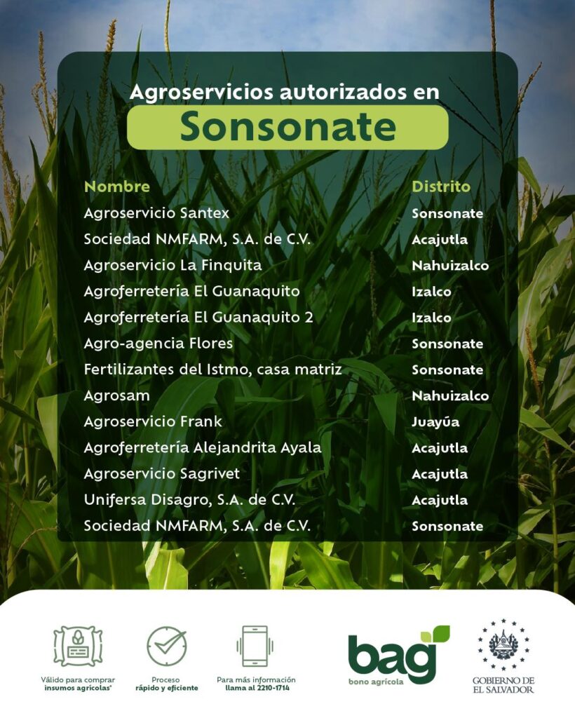 puntos agroservicio sonsonate