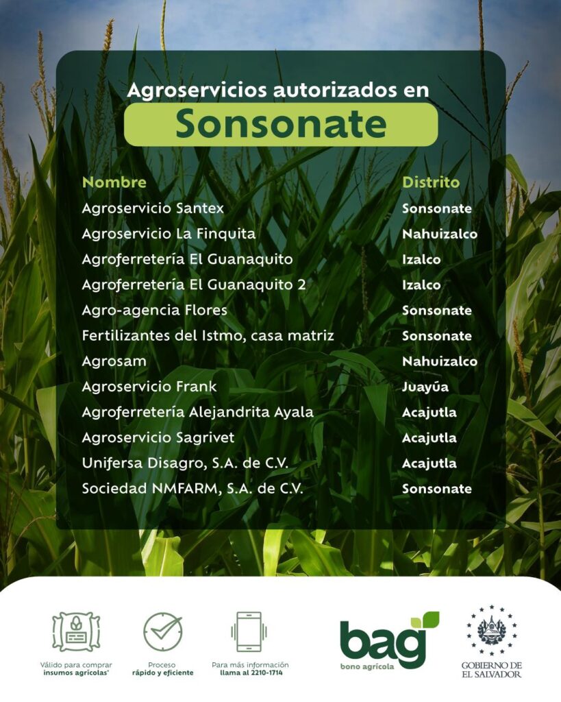 puntos agroservicio sonsonate